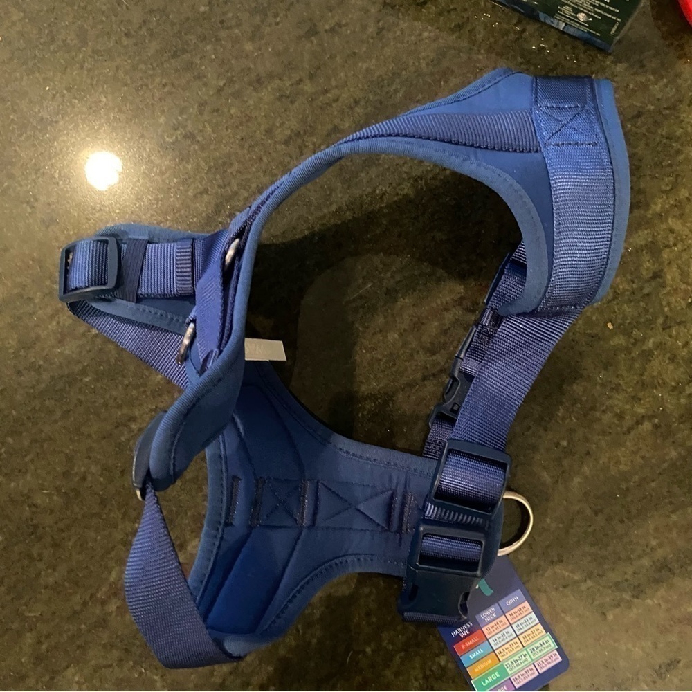 Top Paw harness for DOGS: Size L in a rich blue colour and adjustable comfort - Picture 9 of 11